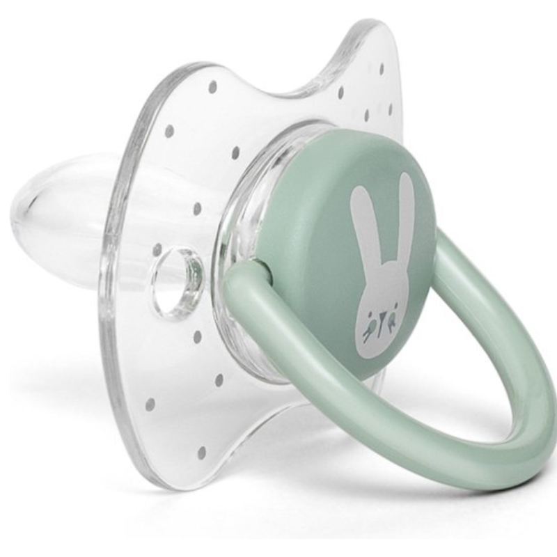 xx SUAVINEX Sucette Réversible 0-6M - Moustache Vert