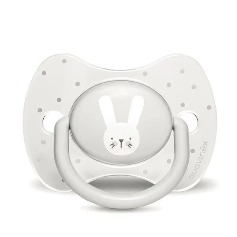 xx Suavinex sucette réversible lapin gris 0-6m