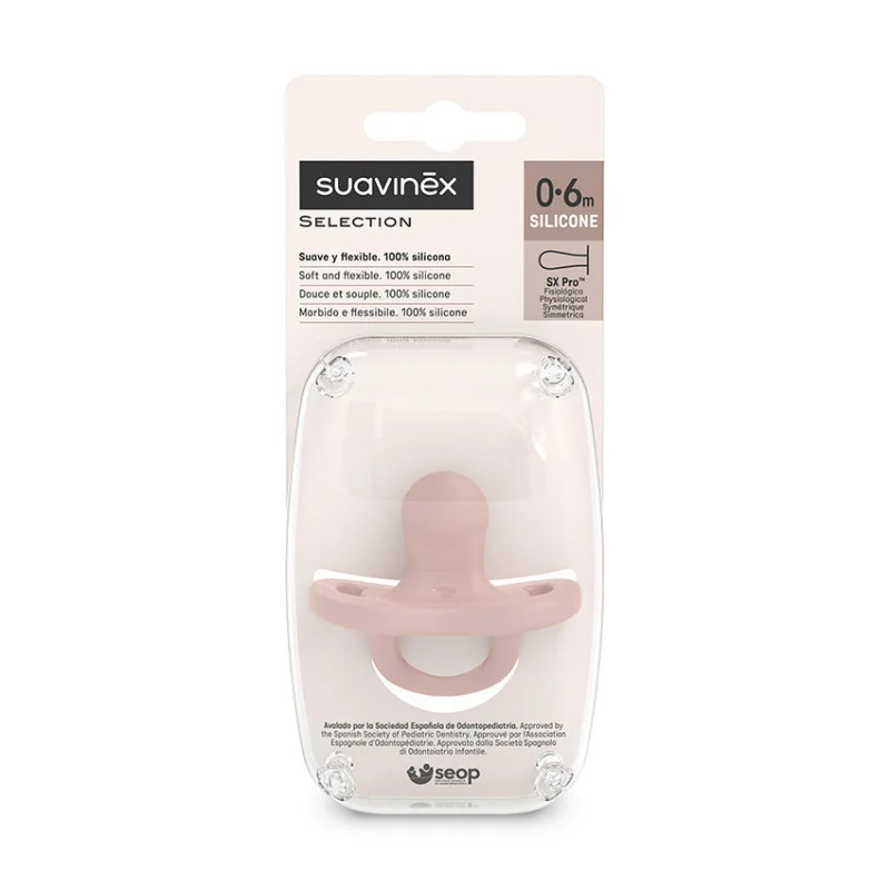 xx Suavinex Sucette Silicone réversible Rose