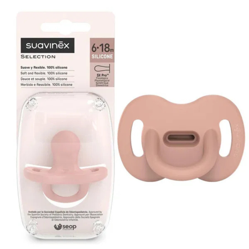 Suavinex Sucette Silicone réversible Rose