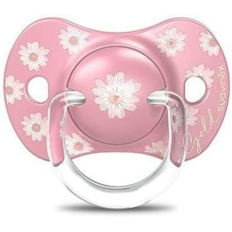 xx Suavinex Sucettes Gold Edition pour enfants +18 mois Rose - Fleur