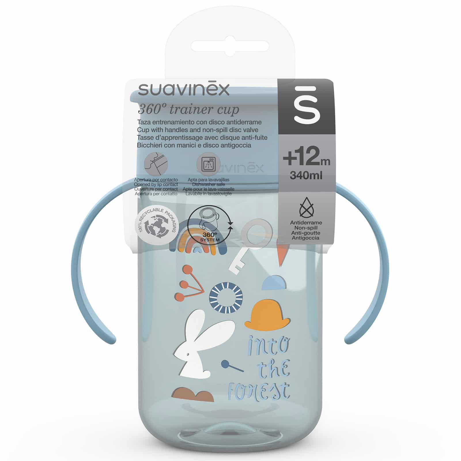 xx Suavinex Tasse d’apprentissage 360º Bleu +12 mois 340ml