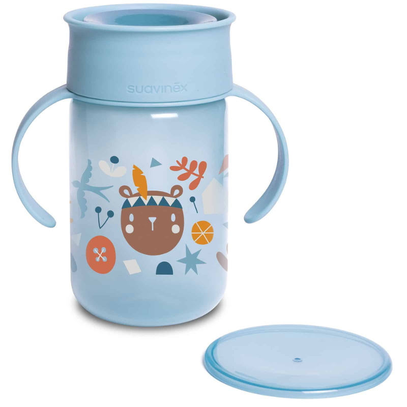 Suavinex Tasse d’apprentissage 360º Bleu +12 mois 340ml