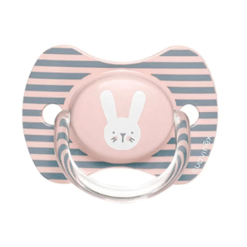 xx Sucette Premium avec Tétine Symétrique Silicone - 6/18M- Rose