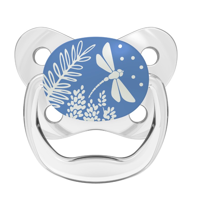 xx Sucette Prevent Glow in the Dark de 6 à 18 mois – Libellule blanche