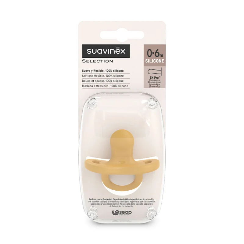 xx Sucette réversible en silicone Colour Essence Moutarde