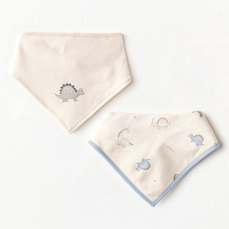 xx Tablier écharpe d'été pour bébé garçon Andywawa 2 - Bleu dinosaure