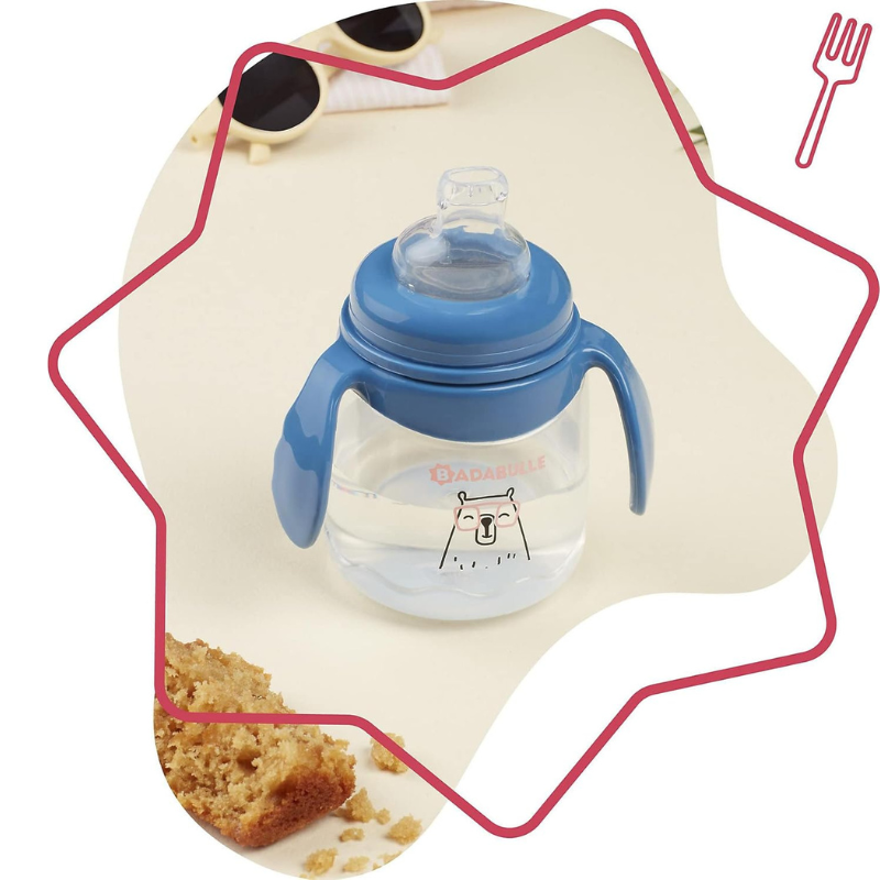 Tasse Anti-Fuite Bec En Silicone Souple Badabulle - 180ml