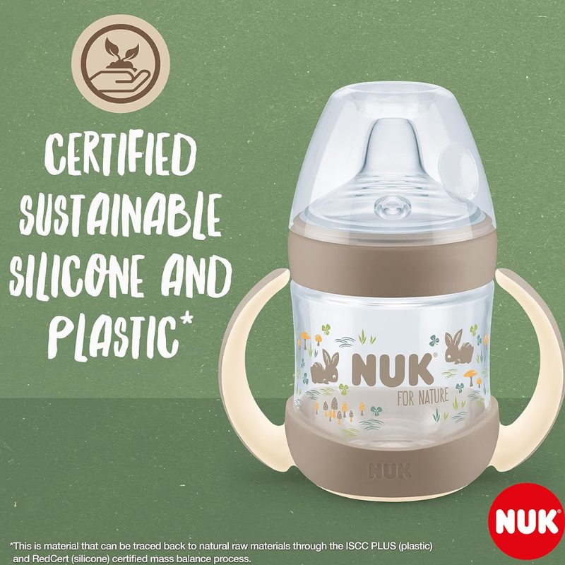 Tasse d'apprentissage lumineuse NUK Nature Sense 150 ml  6-mois plus