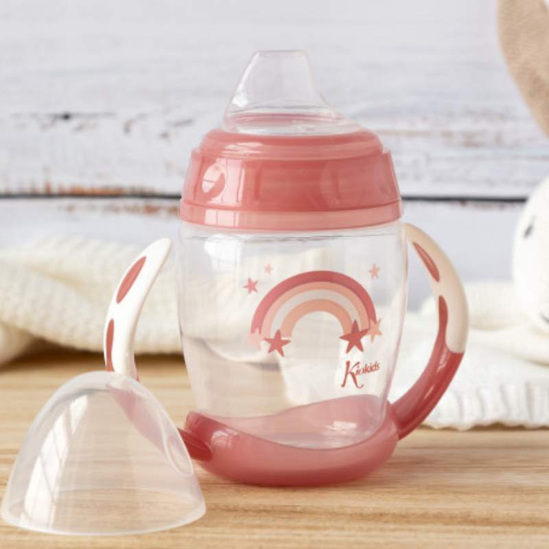 Tasse d'apprentissage Rose Étape 1 – Brille dans le noir +6 MOIS