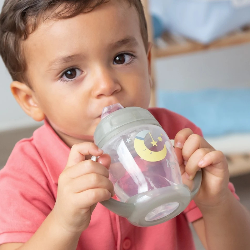 Tasse d'apprentissage step 1 brille dans l'obscurité gris +6 MOIS