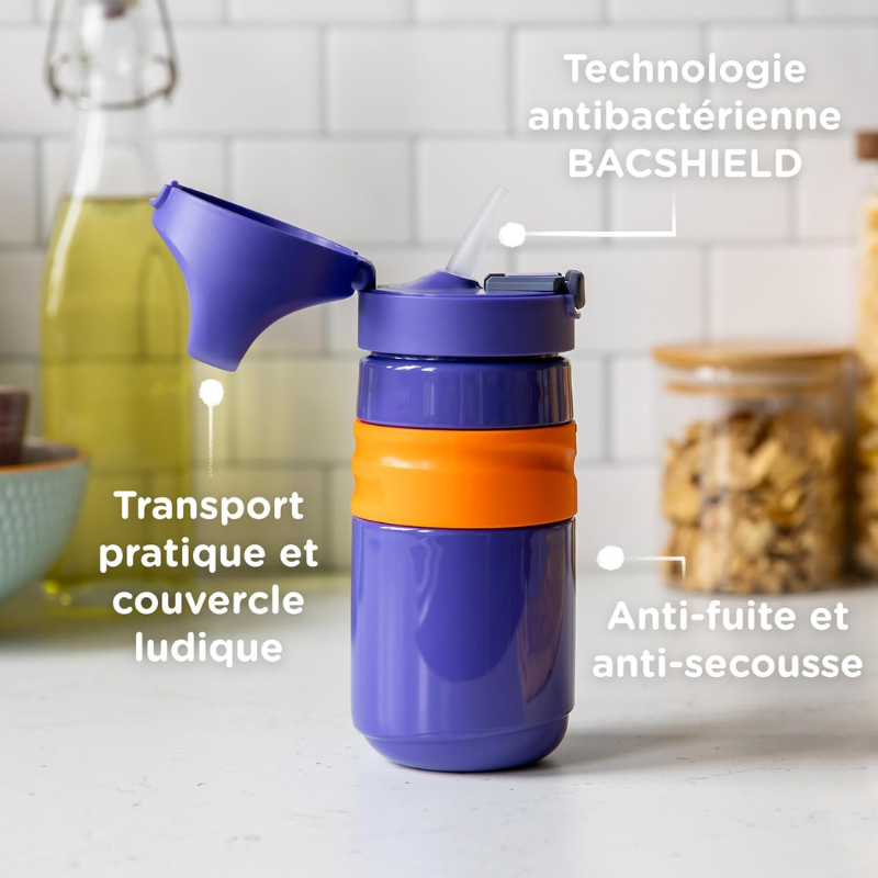 Tommee Tippee Gourde Anti-Fuite avec Paille 500ml