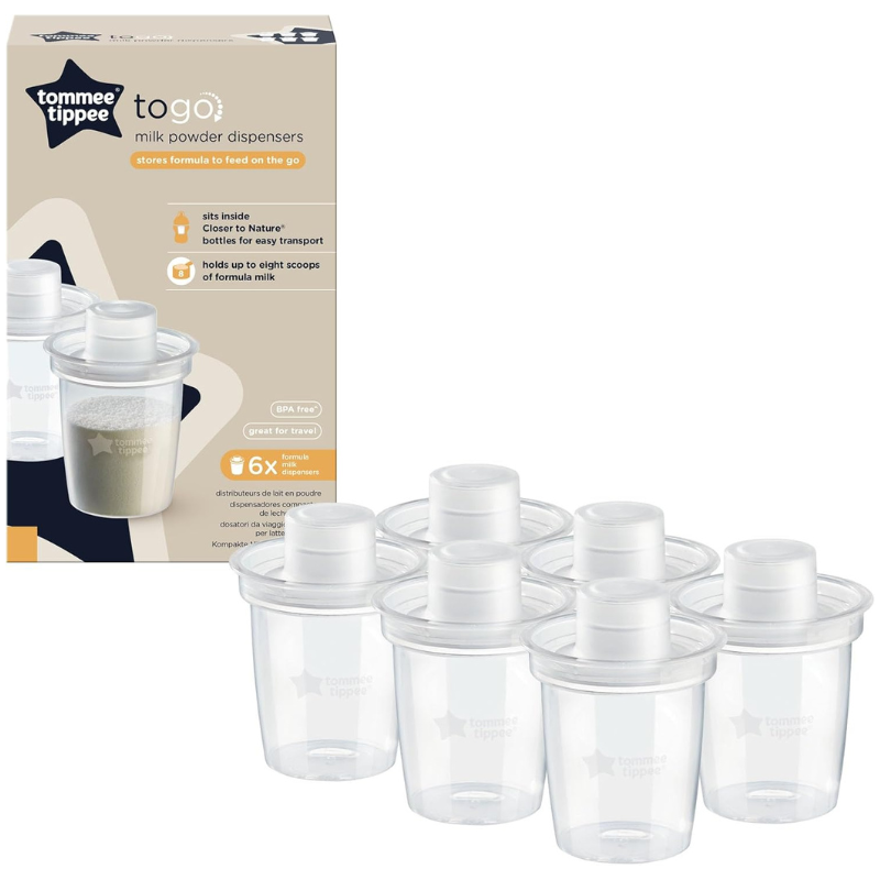 xx Tommee Tippee Lot de 6 Distributeurs de Lait en Poudre