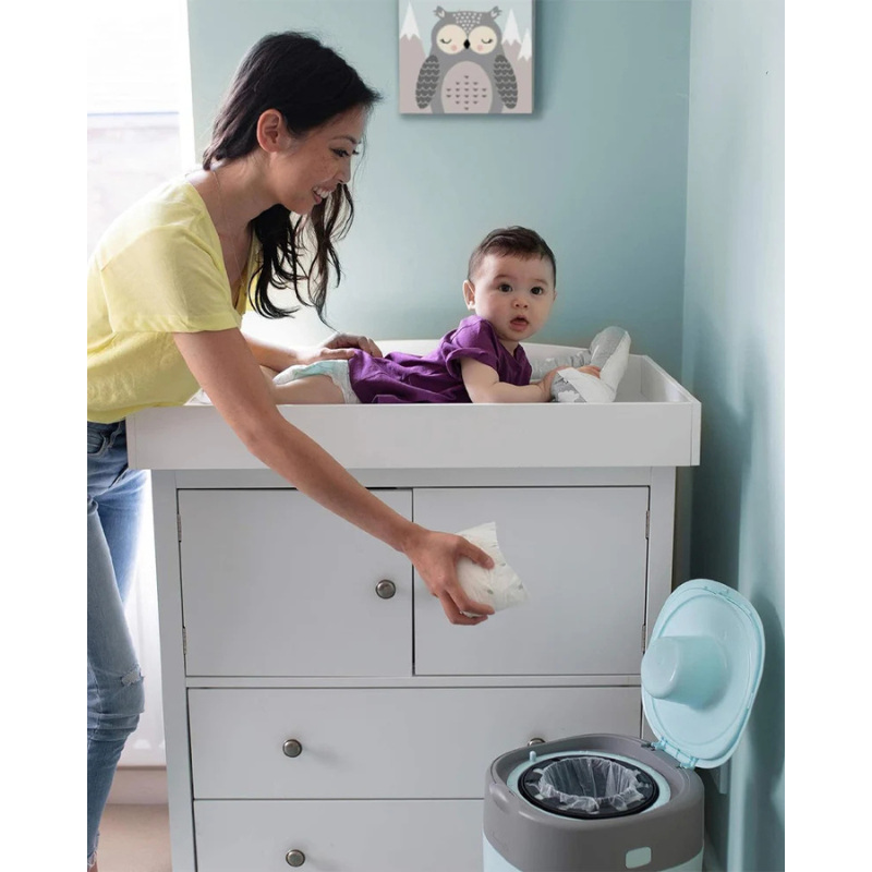 Tommee Tippee Poubelle à Couches Anti-Odeur Twist & Click - Blanc