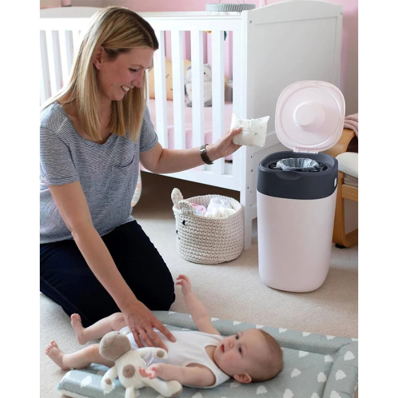 Tommee Tippee Poubelle à Couches Anti-Odeur Twist & Click - Blanc