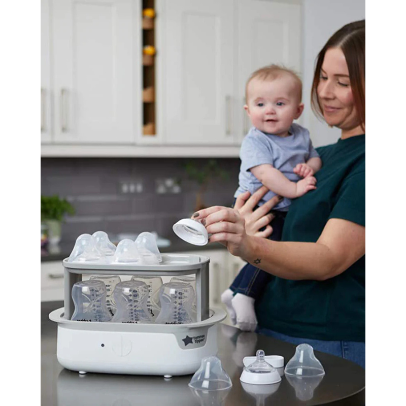 Tommee Tippee Stérilisateur Électrique à Vapeur Super Steam – Blanc