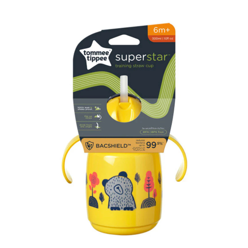 Tommee Tippee Tasse à paille Super Star 300ml – Jaune