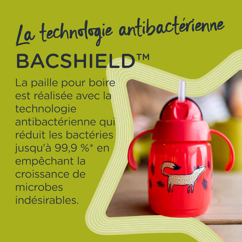 Tommee Tippee Tasse à paille Super Star 300ml - Vert