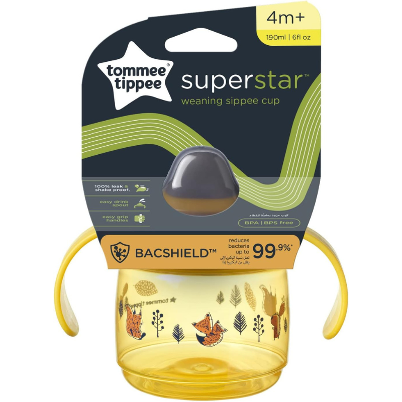 Tommee Tippee Tasse d’Apprentissage 190ml 4M+ – Jaune