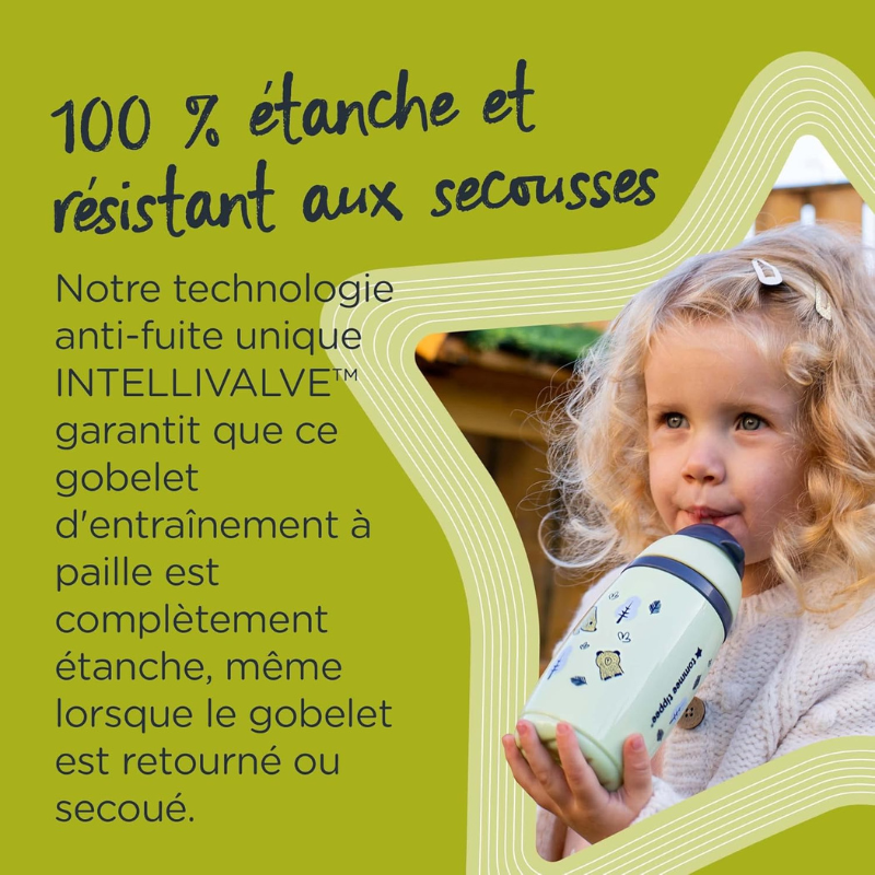 Tommee Tippee Tasse Isotherme à Paille SuperStar 266ml - Gris