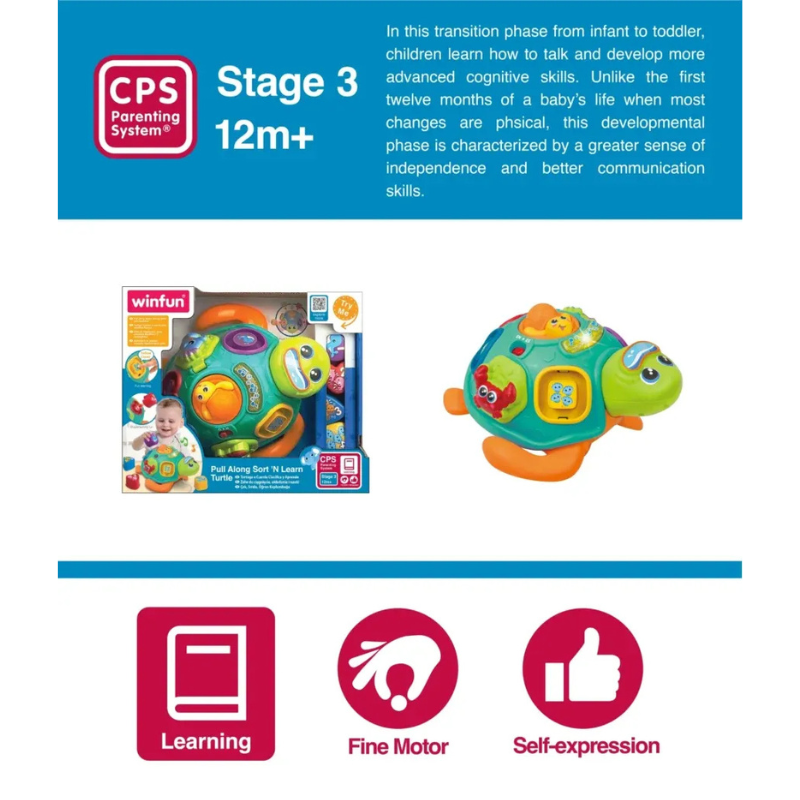 Tortue Winfun à tirer et à trier