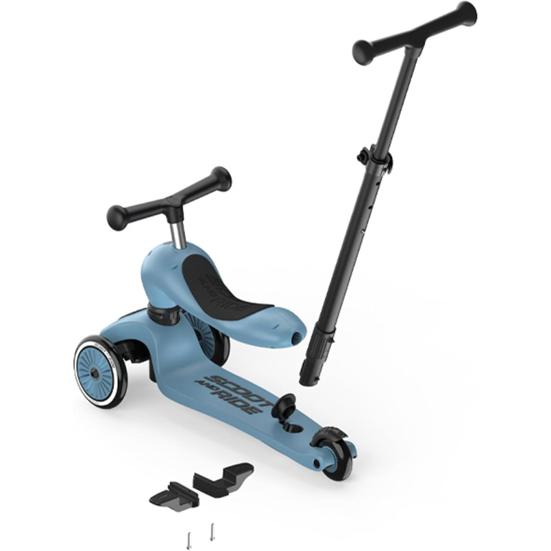 Trottinette 2 en 1 pour enfant avec guidon Bleu - SCOOT AND RIDE