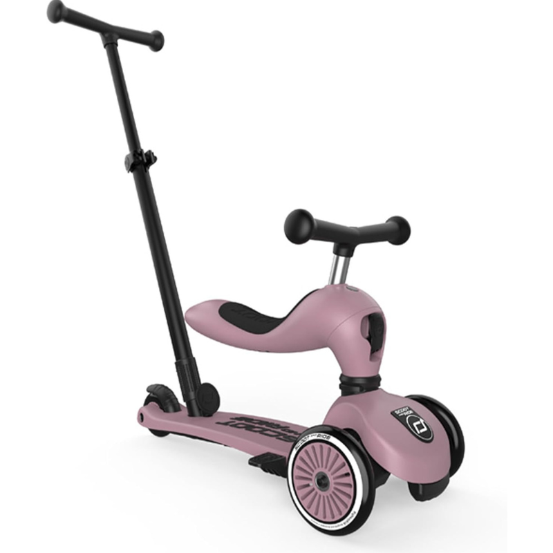 xx Trottinette 2 en 1 pour enfant avec guidon Rose - SCOOT AND RIDE