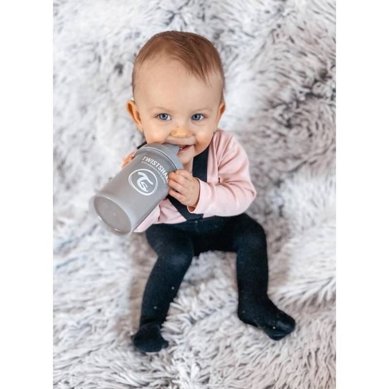 Twistshake Gobelet infuseur de fruits 300ml 8m+ gris