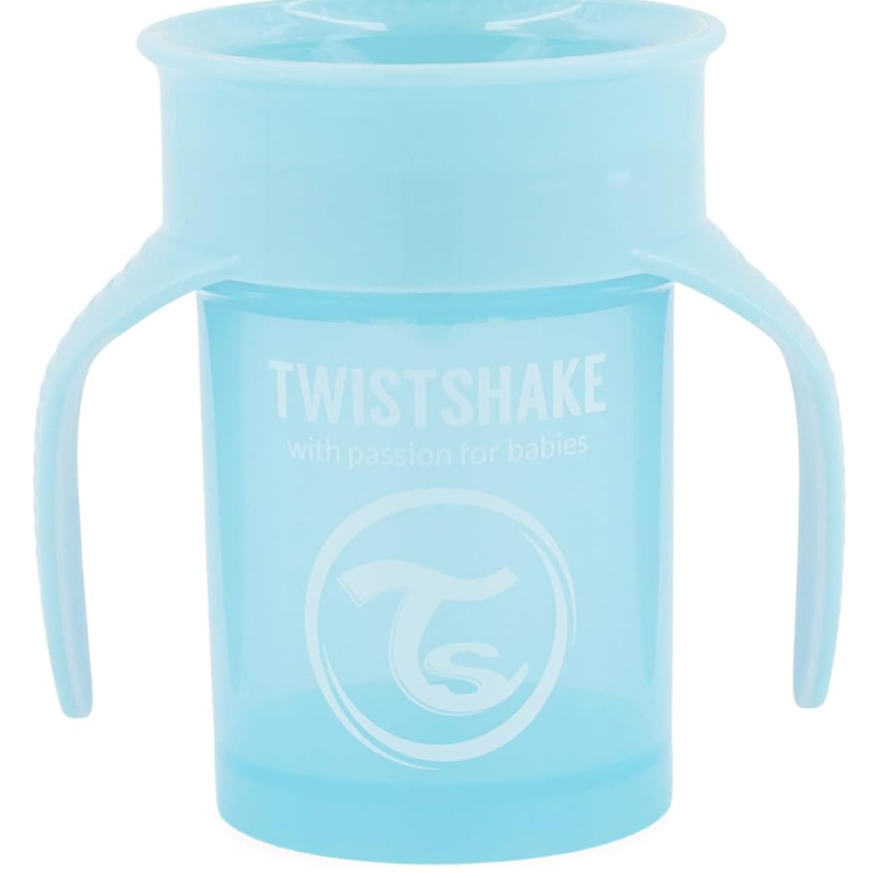 xx Twistshake Tasse d'Entraînement 230ml 6M+ - Bleu Pastel