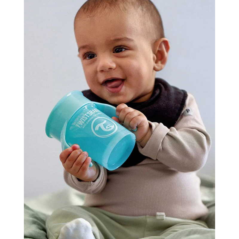 Twistshake Tasse d'Entraînement 230ml 6M+ - Bleu Pastel