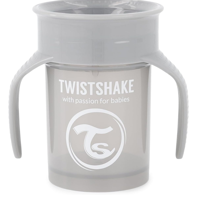 xx Twistshake Tasse d'Entraînement 230ml 6M+ - Gris Pastel