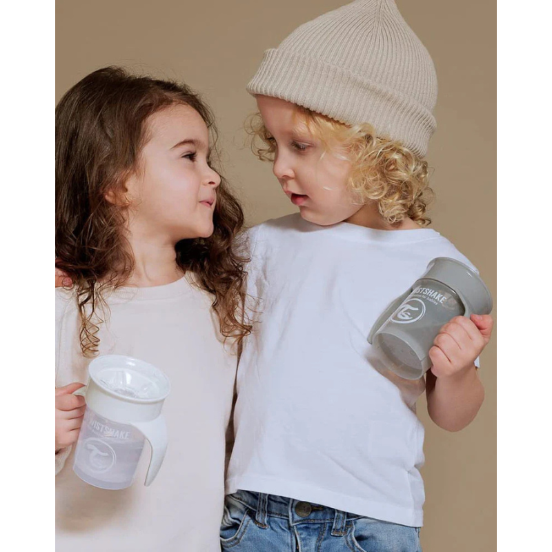 Twistshake Tasse d'Entraînement 230ml 6M+ - Gris Pastel