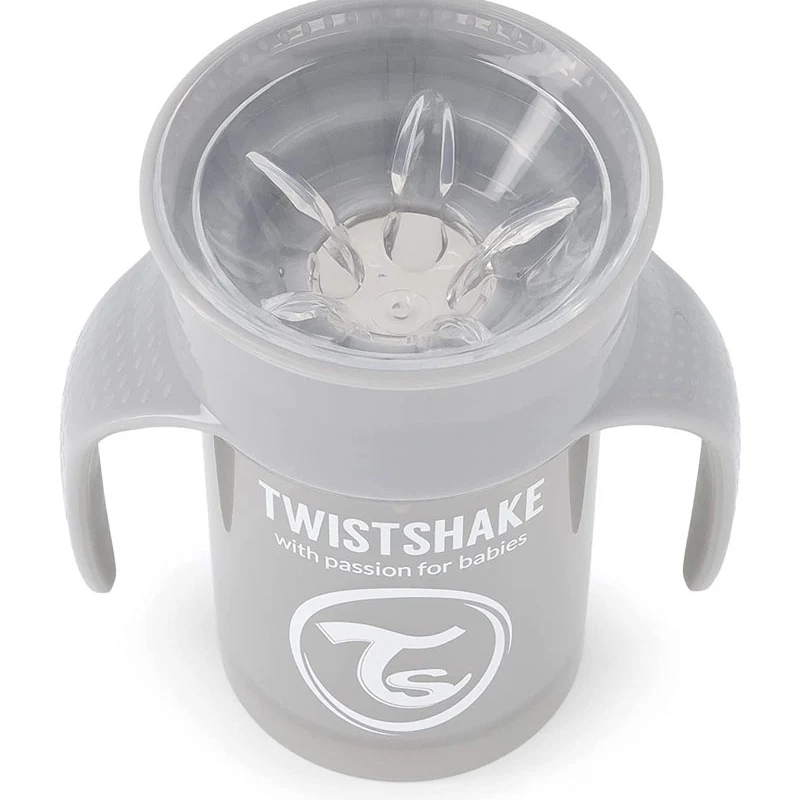 Twistshake Tasse d'Entraînement 230ml 6M+ - Gris Pastel