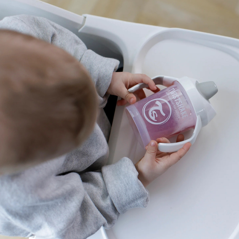 Twistshake Tasse enfant mini cup 4m+ 230ml blanc