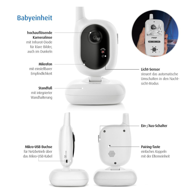 Video Babyphone BabyCam - Reer