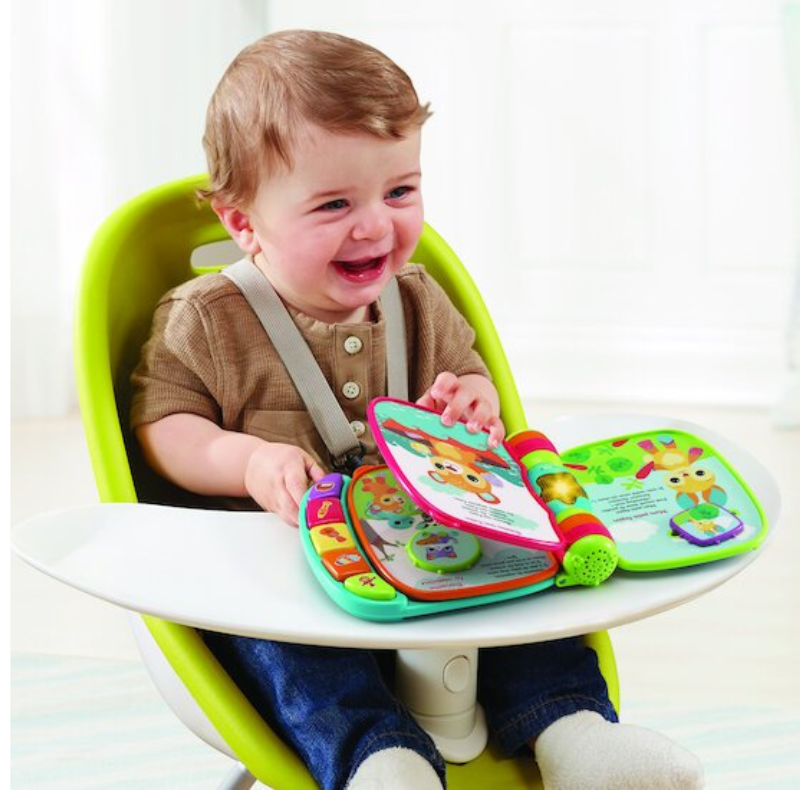 Vtech Baby Super livre enchanté des baby loulous bleu