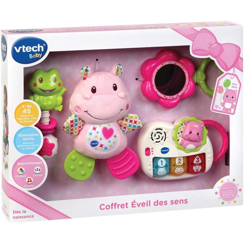 VTech -Coffret Naissance Éveil des Sens Rose