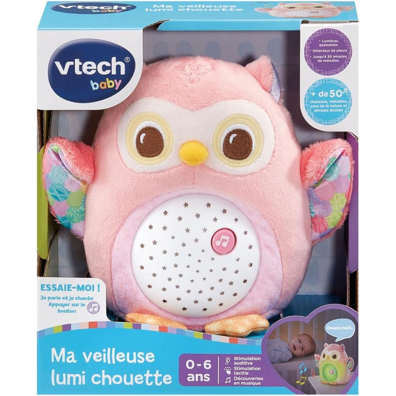 VTech -  Ma Veilleuse Lumi Chouette Rose