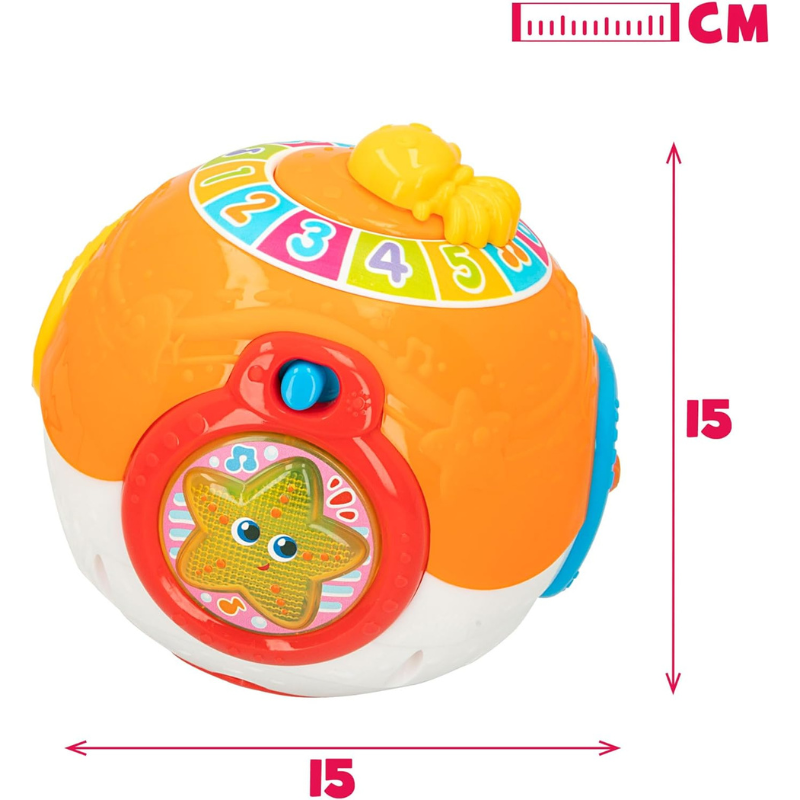 winfun, Balle Musicale avec lumière et Son, Balle avec Musique - 6M+