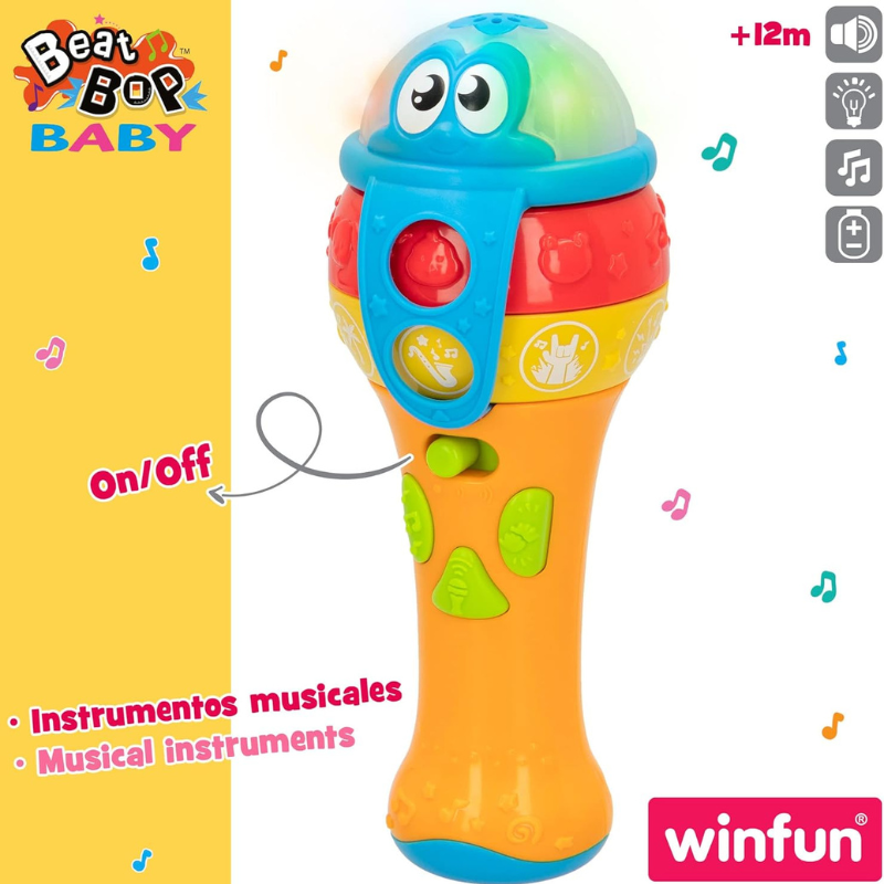 winfun- Microphone pour Enfant avec lumières et Sons