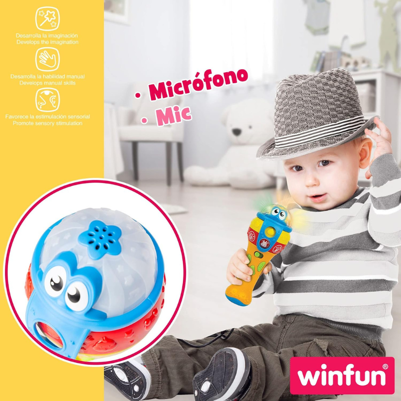 winfun- Microphone pour Enfant avec lumières et Sons