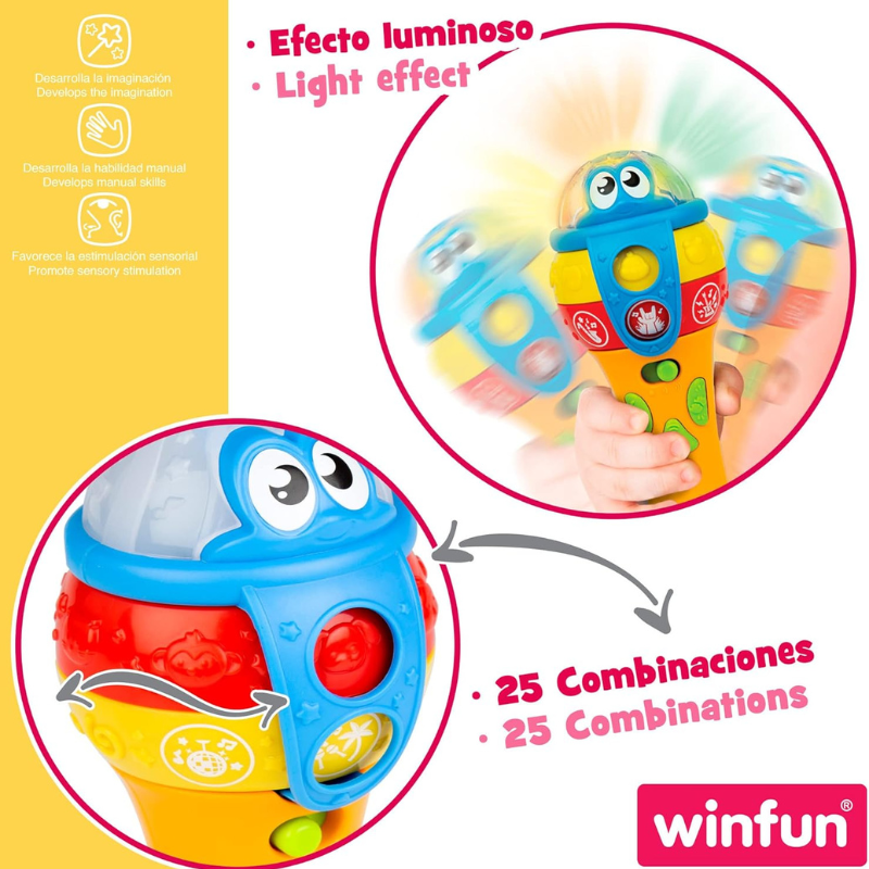 winfun- Microphone pour Enfant avec lumières et Sons