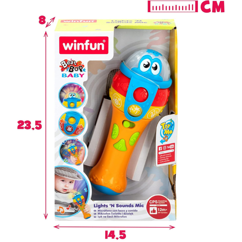 winfun- Microphone pour Enfant avec lumières et Sons