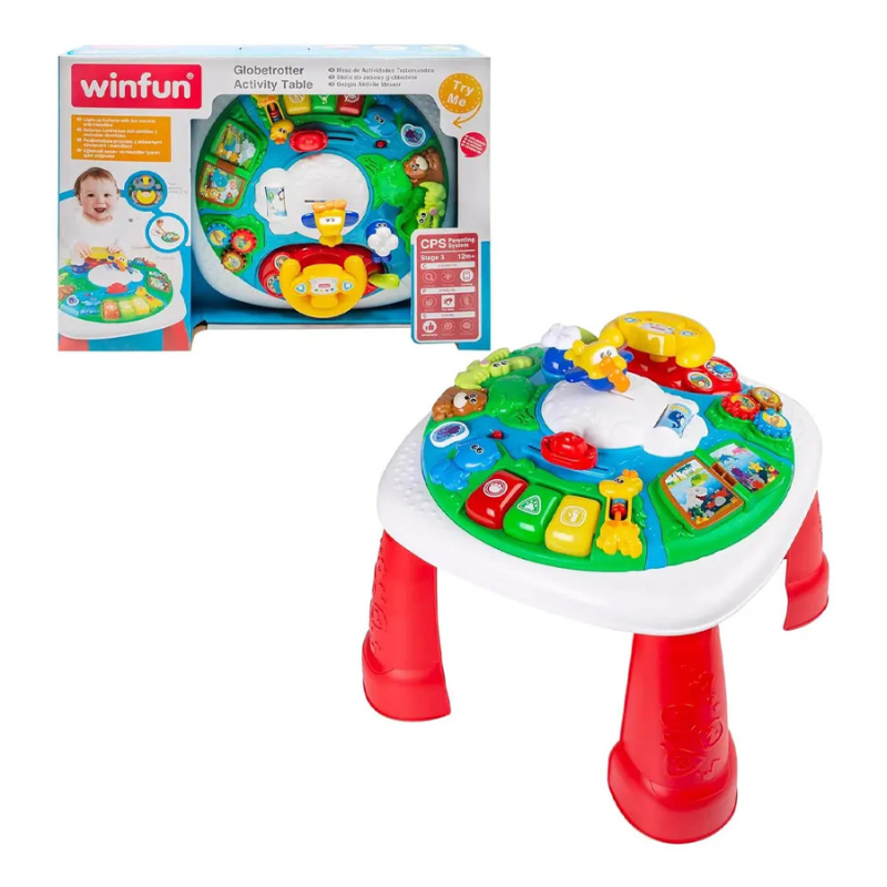 Winfun Table d'Activités Globetrotter - 12M+