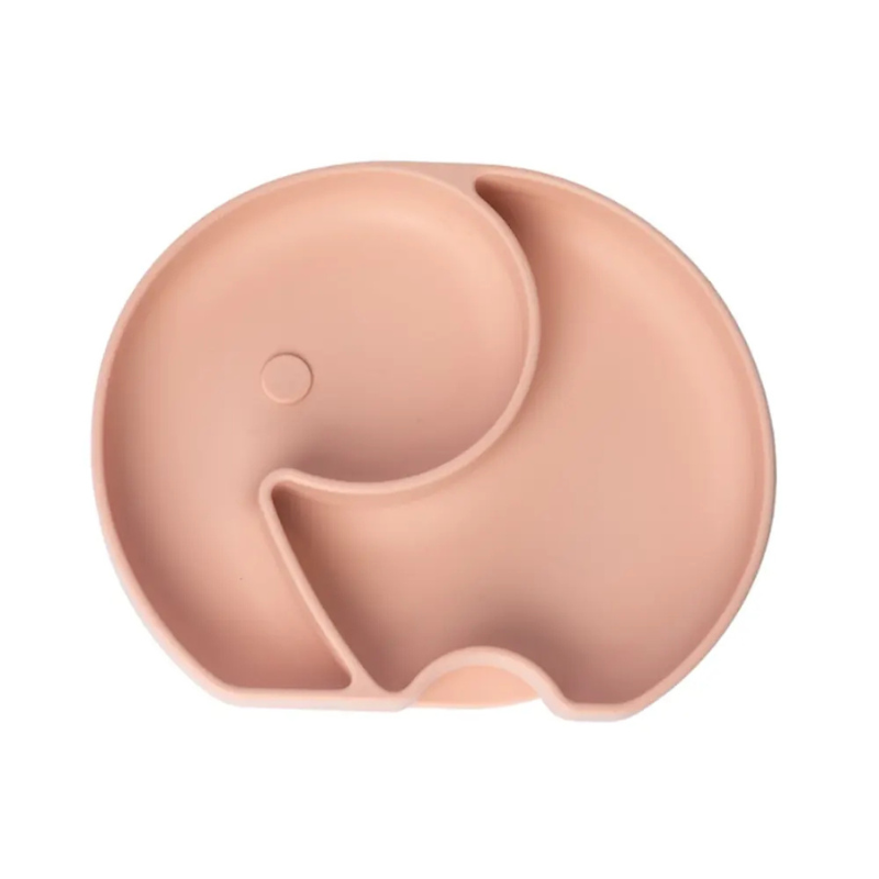 YUMMY Assiette Éléphant en Silicone avec Ventouse 4M+