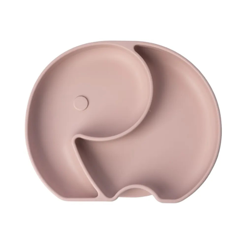 YUMMY Assiette Éléphant en Silicone avec Ventouse 4M+