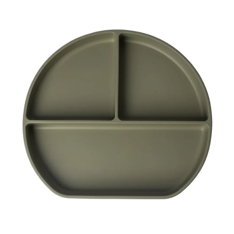 YUMMY Assiette en Silicone Multi-Compartiments avec Ventouse 4M+