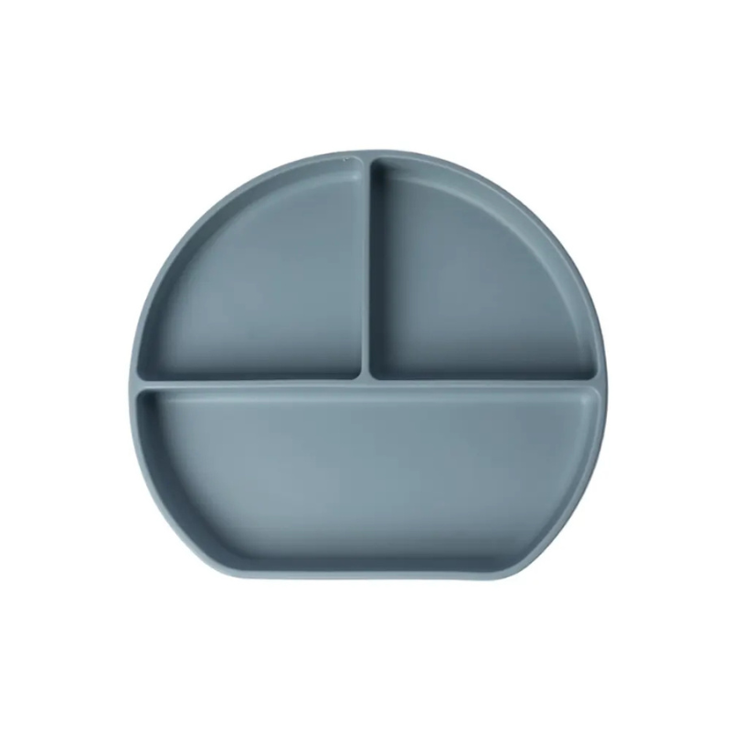YUMMY Assiette en Silicone Multi-Compartiments avec Ventouse 4M+