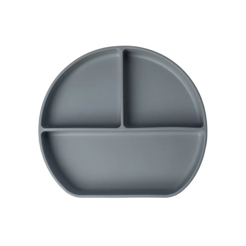 YUMMY Assiette en Silicone Multi-Compartiments avec Ventouse 4M+
