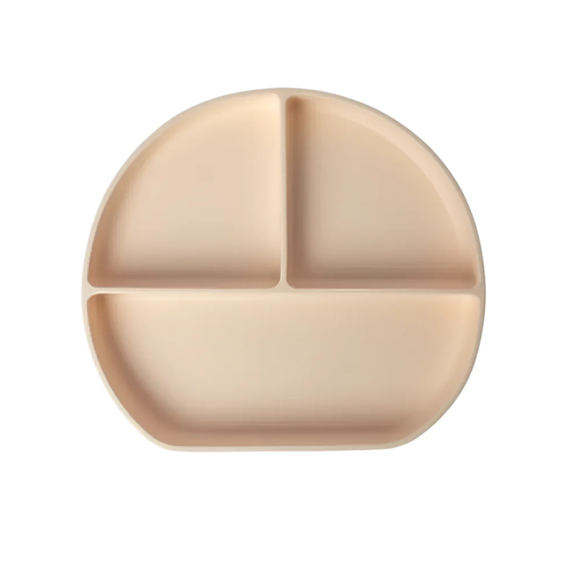 YUMMY Assiette en Silicone Multi-Compartiments avec Ventouse 4M+